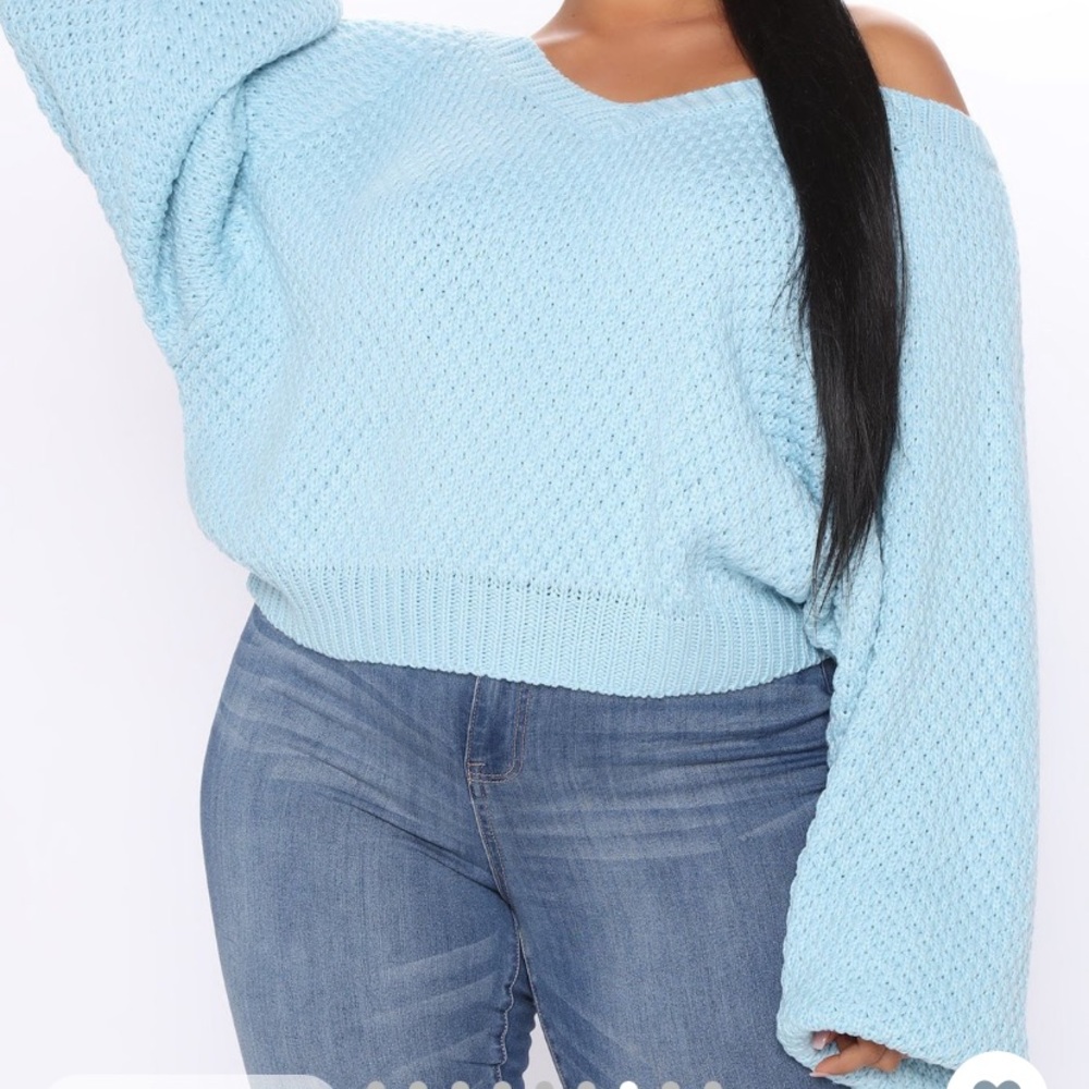 Blue Knit Sweater